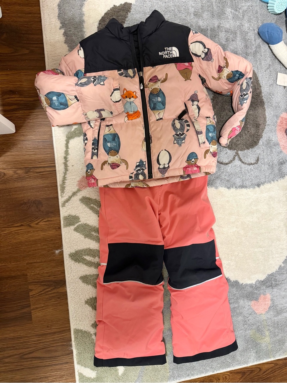 The North Face Toddler Jacket in Black and Peach